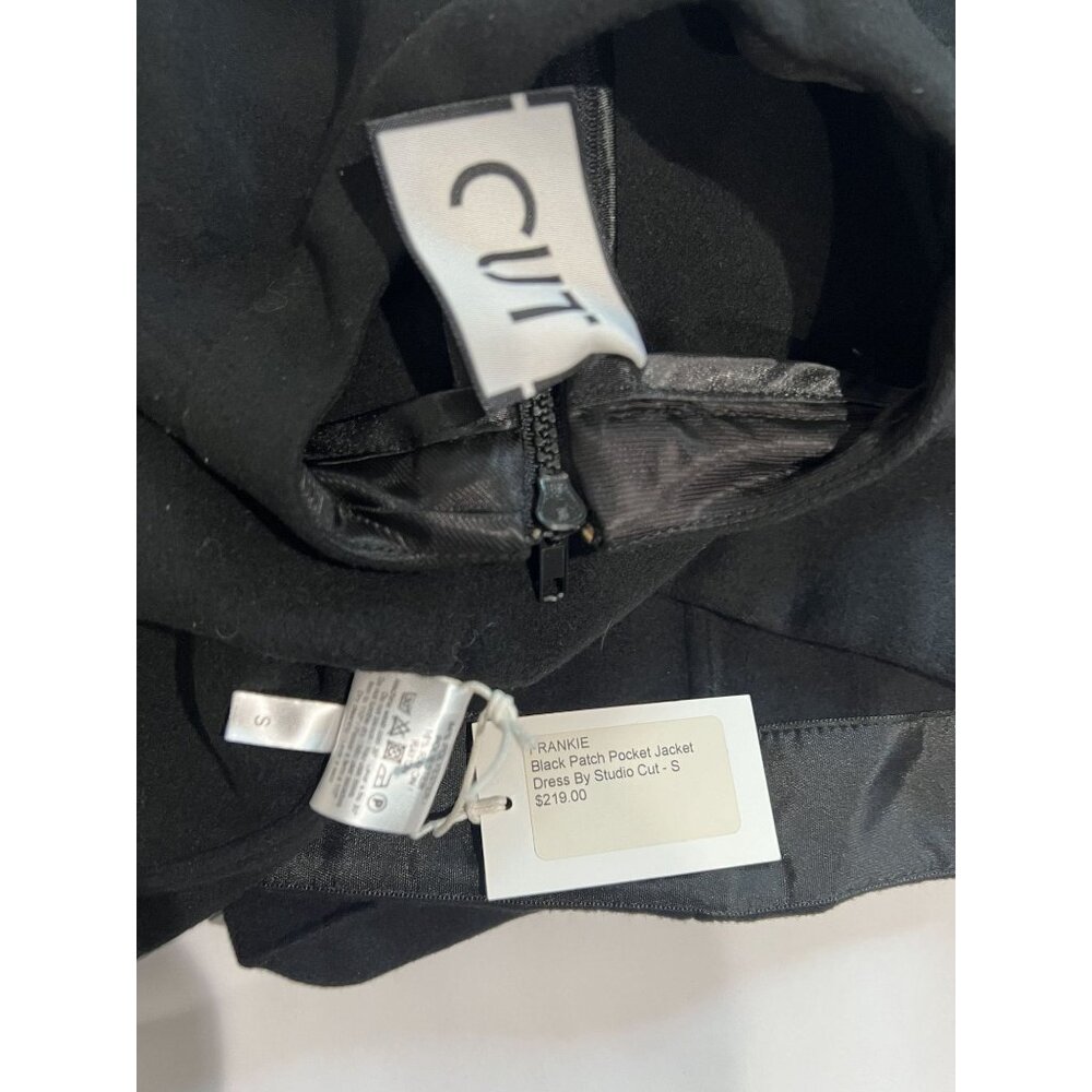 Studio Cut Patch Pocket Jacket Dress in Black - Picture 3 of 3
